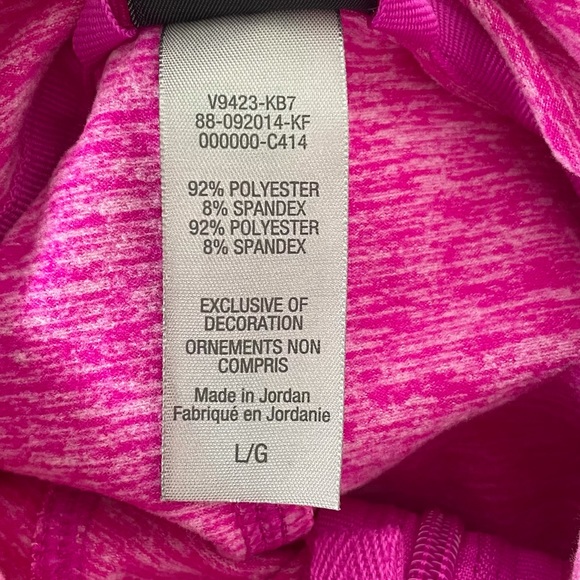 Champion Hooded Zip Up Sweatshirt, Pink, Large - Picture 7 of 10